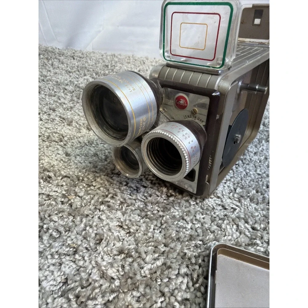 Kodak Brownie 8 mm Movie Camera with 3 lens Turret f/1.9